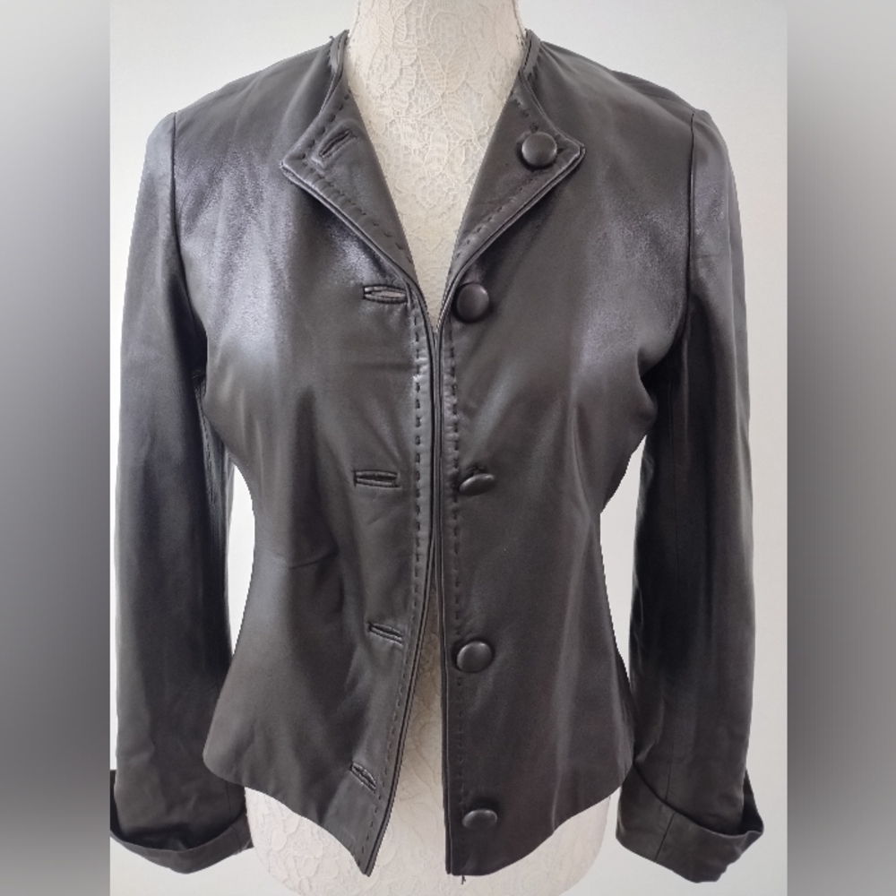 AGNONA LIGHTWEIGHT SOFT LEATHER JACKET